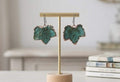 Pendientes hojas naturales bañadas en cobre | Joyería botánica real | Pendientes artesanales únicos | Regalo naturaleza/Regalo para mujer
