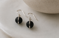 Pendientes Eclipse de Plata y Lava