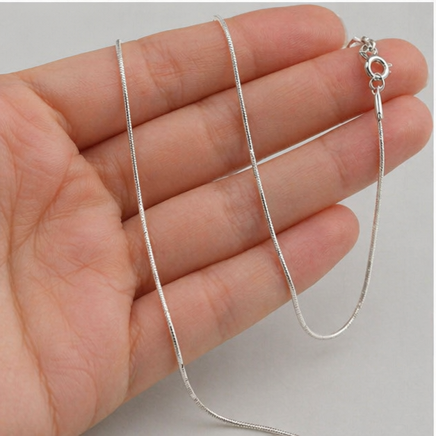 Cadena de plata 44 / 48 / 54 cm | Collar fino minimalista | Cadena tipo snake | Joyería elegante unisex