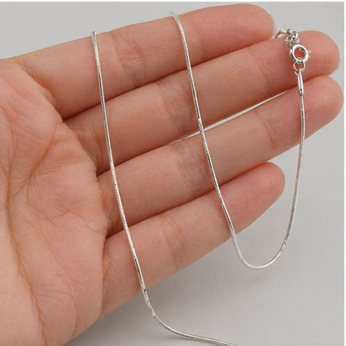Cadena de plata 44 / 48 / 54 cm | Collar fino minimalista | Cadena tipo snake | Joyería elegante unisex